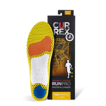 CURREX RUNPRO - Professional Running Insole, Added Cushioning, Flexible Support, Increased Performance, Thin Shoe Inserts for Athletic, Comfort & Walking Shoes, Men and Women