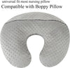 Minky Nursing Pillow Cover Set 2 Pack Nursing Pillow Slipcovers, Ultra Soft Compatible with Boppy Pillow,Standard Pillow for Baby Boy Girl Grey and Pink