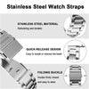 Niziruoup Stainless Steel Watch Band Quick Release 16mm 18mm 20mm 22mm Universal Classic Premium Brushed Metal Watch Strap Smartwatch Replacement Band Men Women fit Most Traditional Watches