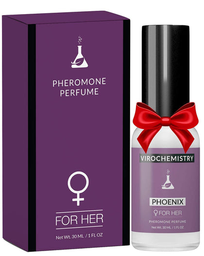 VIROCHEMISTRY Pheromones For Women to Attract Men (Phoenix) - Elegant, Ultra Strength Organic Fragrance Body Perfume (1 Fl. Oz)(Pheromones to Attract Men)