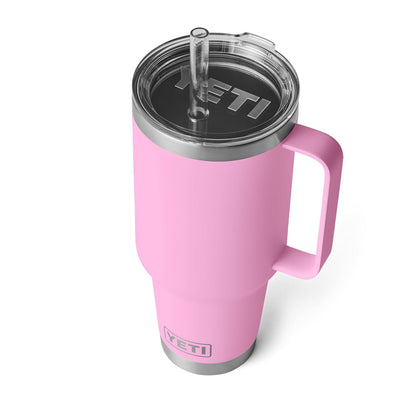 YETI Rambler 42 oz Straw Mug, Vacuum Insulated, Stainless Steel, Power Pink
