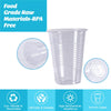 Turbo Bee 500Pack 9 OZ Clear Cold Party Drinking Cups,Transparent Plastic Cups Bulk, Disposable Cups for Wedding,Thanksgiving, Christmas