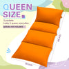 Mixweer 6 Pieces Pillow Bed Floor Lounger Cover Couch Recliners Casing Kids Floor Pillow Case Bed Cover for Girls Toddler Reading Nook TV Playing Games Sleepover, Pillows Not Included, 88