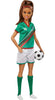 Barbie Soccer Fashion Doll with Brunette Ponytail, Colorful #16 Uniform, Cleats & Tall Socks, Soccer Ball 11.5 inches