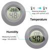 JEDEW 2-Pack Mini Hygrometer Thermometer Digital LCD Monitor Indoor/Outdoor Humidity Meter Gauge Temperature for Humidifiers Dehumidifiers Greenhouse Reptile Humidor Fahrenheit(?)/ Celsius(?)