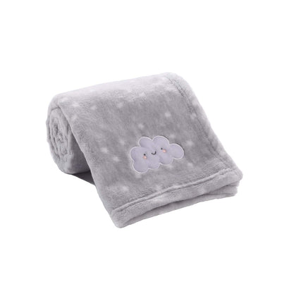 CREVENT 30''X40'' Cute Cozy Fluffy Warm Baby Blanket for Boys Infants Toddlers' Bedding Crib Cot Stroller, Baby Shower Birthday Newborn's Gift - Grey Cloud
