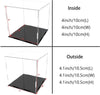 A+ DESIGN Clear Acrylic Display Case Assemble Collectibles Box Alternative Glass Case for Display Action Figures Home Storage & Organizing Toys (4x4x4 inch; 10x10x10 cm)
