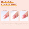 beetles Gel Polish Nail Set 6 Colors Ultimate Monochrome Collection Milky White Sheer Pink Nude Jelly Brown Transparent Soak Off Uv Diy Manicure Kit for Women Girls Christmas Gift