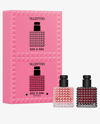 Valentino Mini Donna Born in Roma & Donna Born in Roma Intense Coffret Perfume Duo Holiday Gift Set - 2 X 6ml