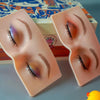 Lencharm 3D Makeup Practice Face Silicone Realistic Pad for Eye Makeup Practice Board Mask Professional Makup Artists Beginner Enthusiasts