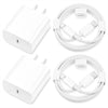 i.Phone Charger Fast Charging,[MFi Certified] 2Pack 20W Type C Fast Charger Block with 6FT USB C Charger Cable Compatible for i.Phone 14/13/12/11 Pro Max/11/Xs Max/XR/X,i.Pad,AirPods Pro