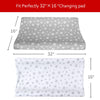 Changing Pad Cover for Boys Girls 2 Pack, Lovely Print Soft Unisex Diaper Change Table Sheets, Fit 32