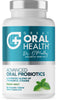 Oral Probiotics for Mouth Bad Breath Treatment for Adults: Dentist Formulated Advanced Oral Probiotics for Teeth and Gums with BLIS K12 M18-60 Chewable Oral Health Probiotics Supplement Tablets Mint