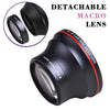 Tectra 58MM 0.43x Professional HD Wide Angle Lens (Macro Portion) for Canon EOS 70D 77D 80D 1100D 700D 650D 600D 550D 300D 100D and Canon Rebel T7 T7i T6i T6s T6 SL2 SL3 DSLR Cameras