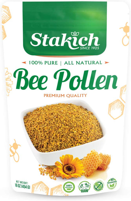 Stakich Bee Pollen Granules 1 Pound (Pack of 1)