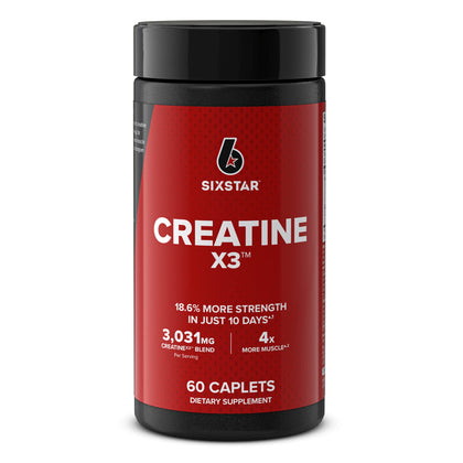 Six Star Creatine Pills Post Workout X3 Creatine Capsules Creatine Monohydrate Blend Muscle Recovery & Muscle Builder for Men & Women Creatine Supplements, 20 Servings