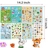 Sinceroduct Stickers Assortment Set for Toddlers, Stickers for Kids, 5 Sheets (1300+ Count), 8 Themes Collection for Kids, Children, Teacher, Parent, Grandparent, School