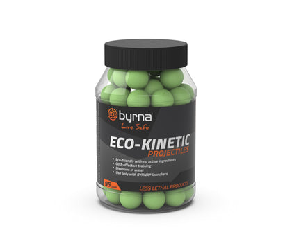 Byrna Eco-Kinetic Projectiles - Training & Recreational Projectile Rounds for Byrna Launchers with Visual Impact Technology - Water Soluble, Eco Friendly, Easy to Clean, 0.68 Caliber - (95 Count)