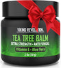 Viking Revolution Tea Tree Oil Cream - Super Balm Athletes Foot Cream - for Eczema, Jock Itch, Ringworm, Nail Treatment - Soothing Skin Moisturizer for Itchy, Scaly, Cracked Skin, 2 Ounce (Pack of 1)