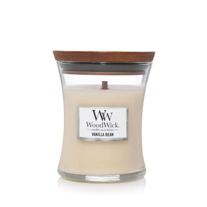 WoodWick Vanilla Bean Medium Hourglass Candle, 9.7 oz.