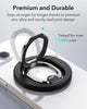 ESR Magnetic Phone Ring Holder (HaloLock), Compatible with MagSafe, Magnetic Phone Grip with Adjustable Stand, Compatible with MagSafe for iPhone 15/14/13/12 Series, Black