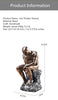NEWQZ Creative Thinker Statues Individual Figurine for Living Room Decor H 9.6 Inch (Sandstone)