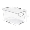 Vtopmart 6 Pack Clear Stackable Storage Bins with Lids, Large Plastic Containers with Handle for Pantry Organizer and Storage,Perfect for Kitchen,Fridge,Cabinet, Closet,Bathroom Organization