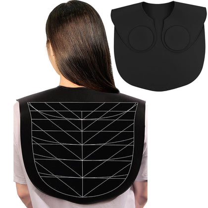 XDONEF Hair Cutting Guide Collar Silicone Waterproof Cutting Cape for Hair Stylist Hair Cutting Mat for Shoulders Hair Cut Mat with Guidelines Weighted Neck Wrap for Salon Home Large