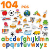 Foam Magnets and Magnetic Letters for Toddlers and Kids - ABC Alphabet Magnets for Refrigerator and Dry Erase Board - Baby Magnets for Fridge and Whiteboard - Ideal for Kids!