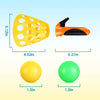 Jugana Pop and Catch Ball Game - Kids Toys Activities Outdoor Indoor Game Pop Pass Catch Ball Game with 4 Catch Launcher Baskets and 8 Balls for Boy Girl Party Birthday Age 5 6 7 8 9 10