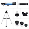 Telescope for Beginners Telescope for Kids, Portable 90X Astronomical Telescope with Tripod, 2 Eyepieces, 1.5X Barlow Len