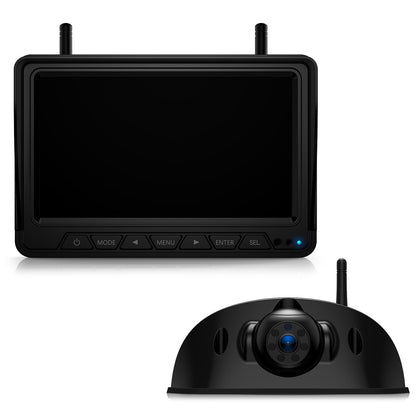 Fookoo HD 7-inch Wireless RV Backup Camera System, 1080P 7