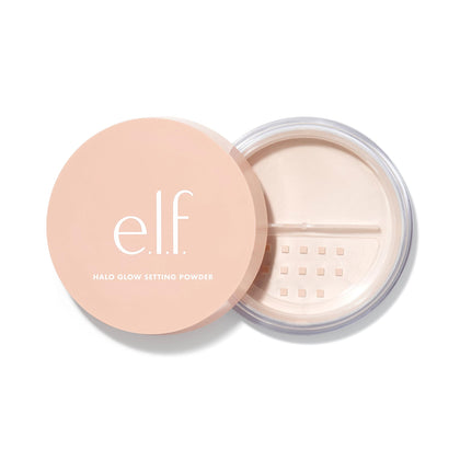 e.l.f. Halo Glow Soft Focus Setting Powder, Silky Powder For Creating Without Shine, Smooths Pores & Lines, Light Pink