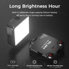 VL-81 LED Video Light w Softbox, Portable Light for Photography Cold Shoe On-Camera Video Lights CRI95+ 3200K-5600K Bi-Color 3000mAh Rechargeable Dimmable Vlog Light for DSLR Camera Gopro