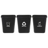 XTRAYXRAY Trash Recycle Compost Stickers Set of 3 Recycle Vinyl Decal Sticker for Trash Can, Compost Bin, Recycle Bin Symbol to Organize Trash cans or Garbage containers(White)