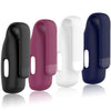 Huadea 4-Pack Clip Case Compatible with Fitbit Inspire 2/Fitbit Inspire 3, Soft Silicone Clip Clasp Accessory Replacement for Fitbit Inspire 2/Inspire 3 (Black/White/Wine Red/Navy)