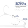 Utopia Home Plastic Hangers 30 Pack - Clothes Hanger with Hooks - Skirt Hangers - Durable & Space Saving Coat Hanger - Heavy Duty White Hangers for Coats, Skirts, Pants, Dress, Etc.