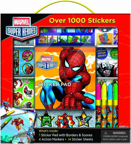 Bendon Marvel Super Heroes Sticker Box with Handle Activity Set
