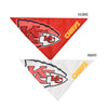 Littlearth Unisex-Adult NFL Kansas City Chiefs Home and Away Pet Bandana Set, Team Color, Small