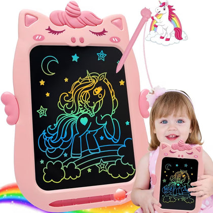 Toys for 1 2 3 Year Old Girl Gifts,10IN LCD Writing Tablet for Kids,Toddler Toys Age 1-2 Drawing Tablet,Doodle Board for Baby Girls Toys Age 4-5,Educational Learning Toys for Christmas Birthday Gifts