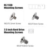 40PC M.2 SSD Screw Kit, M.2 NVME SSD Mounting Screws, M.2 Screws for Laptop & Asus Gigabyte MSI ASRock Motherboard with Magnetic Screwdrivers