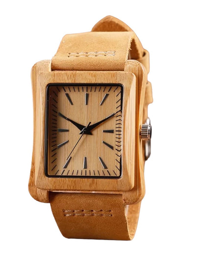 MeWatch MW Brand Bamboo Wood Casual Watch for Men Display Quartz Wooden Watches