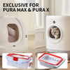PETKIT PuraX PuraMax Replaced Waste Bags-5 Rolls, Portable Cat Litter Waste Receptacles Bags for Self-Cleaning Cat Litter Box