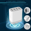 AILKIN 4.8A 4-Port USB Wall Charger for iPhone, iPad, Samsung - Replacement Charging Station