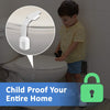Child Safety Strap Locks (4 Pack) for Fridge, Cabinets, Drawers, Dishwasher, Toilet, 3M Adhesive No Drilling - Jool Baby