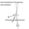 Meefisher Cute Star Phone Charm Aesthetic Accessories Bear Strawberry Butterfly Heart Lanyard String for Bag Purse Backpack Wallet Airpods Pendants Decor (Style 5- Star)