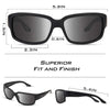 KastKing Skidaway Polarized Sport Sunglasses for Men and Women, Matte Blackout Frame, Smoke Lens