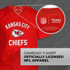 Team Fan Apparel Unisex-Adult NFL Gameday Adult Pro Lightweight Tagless Semi-Fitted Football Shirt Kansas City Chiefs - Red - (X-Large)