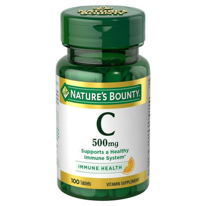 Nature's Bounty Vitamin C 500 mg Tablets 100 ea
