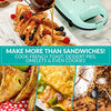 Nostalgia MyMini Personal Sandwich Maker, Nonstick Panini Press, Pizza Pockets, Quesadillas, Mint Green